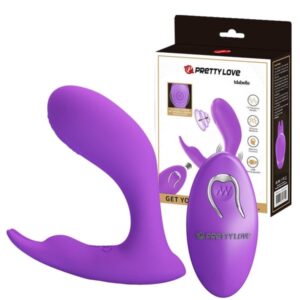 Vibrador E Estimulador Clitoriano Idabelle 12 Vibrações Com Controle Pretty Love